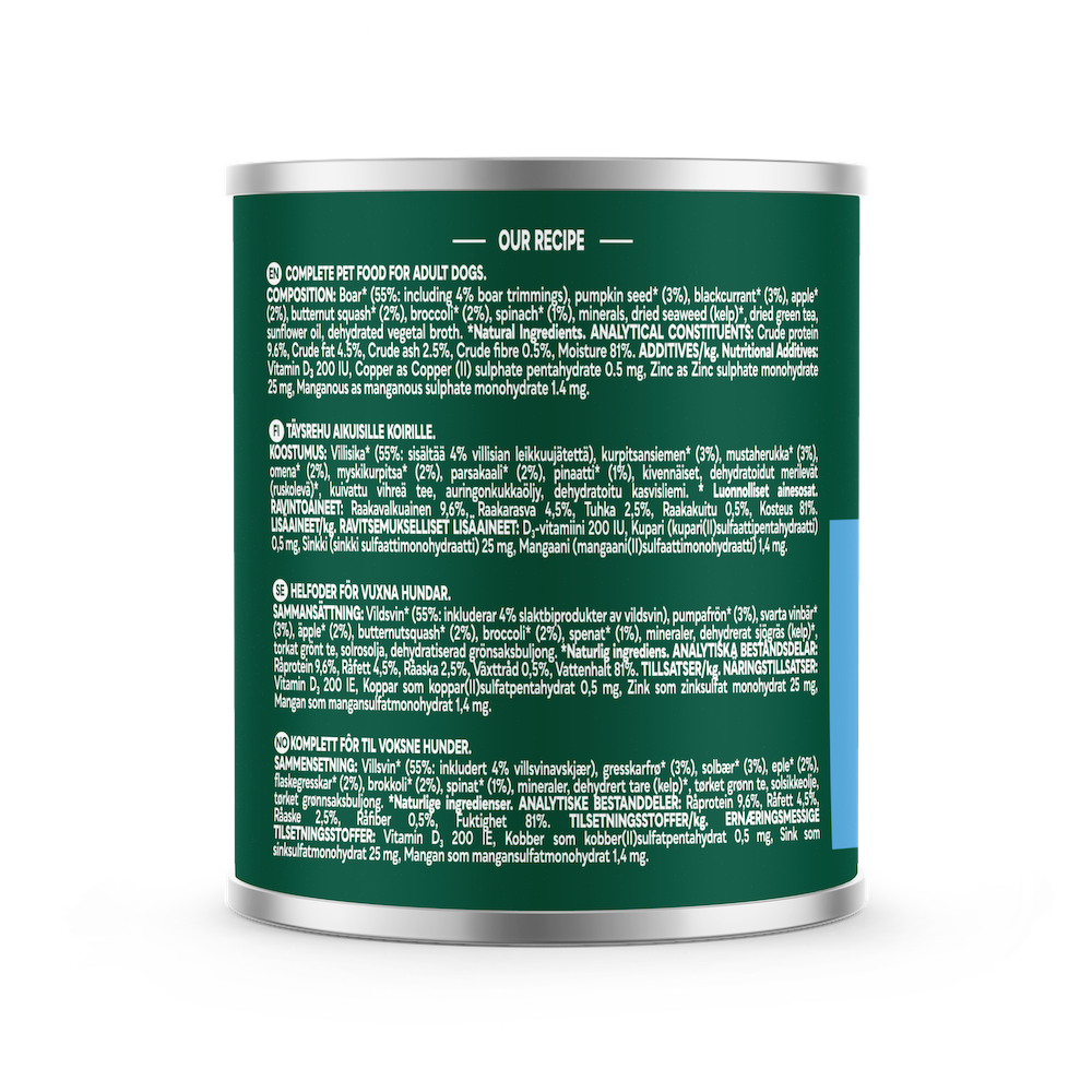 Natures Menu Dog - Country Hunter Cans Wild Boar with Superfoods 6x600g