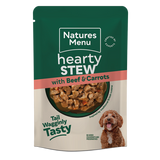 Natures Menu Dog - Chicken, Turkey, Beef & Salmon Stew Pouches 12x100g