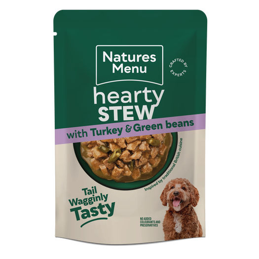 Natures Menu Dog - Turkey and Vegetable Hearty Stew Pouches 8x100g