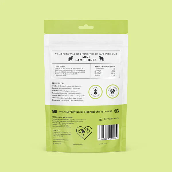 Bros Pets Mini Lamb Bone 100g