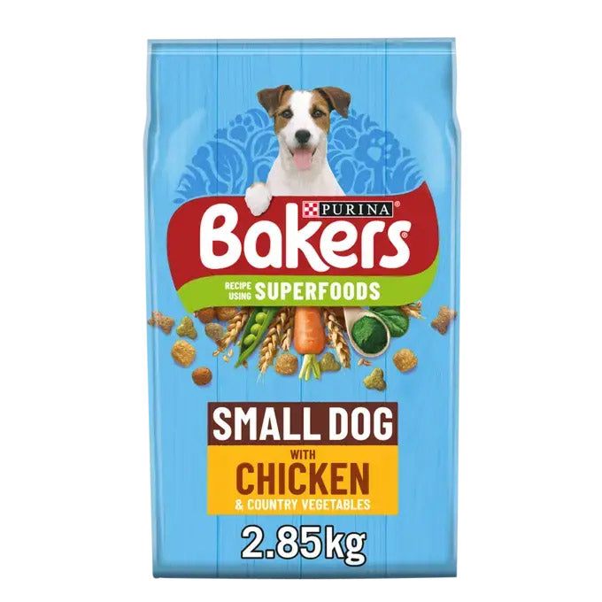 Bakers Small Dog Chicken With Vegetables Dry Dog Food 2.85kg