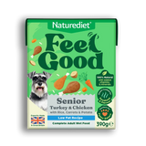 Nature Diet Dog -  Feel Good Senior Light with Turkey & Chicken with Rice, Carrots & Potato 12x390g