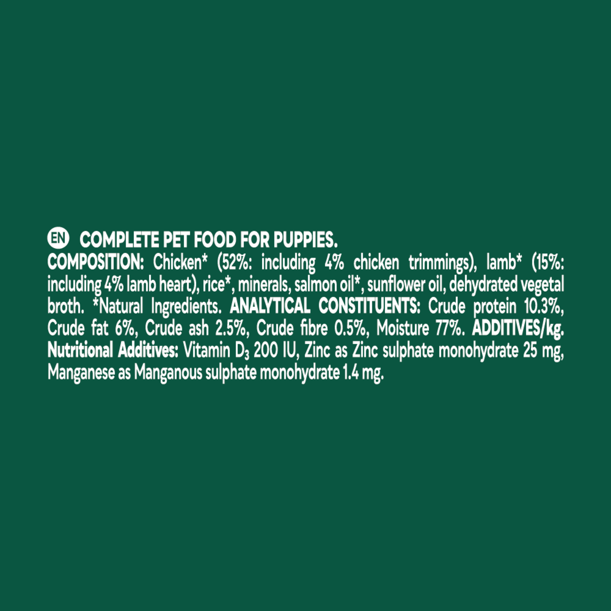 Natures Menu Dog - Puppy Pouch Box Chicken With Lamb 8x300g