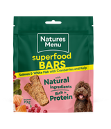 Natures Menu Dog - Superfood Bars Salmon & White Fish with Cranberries & Kelp 70g