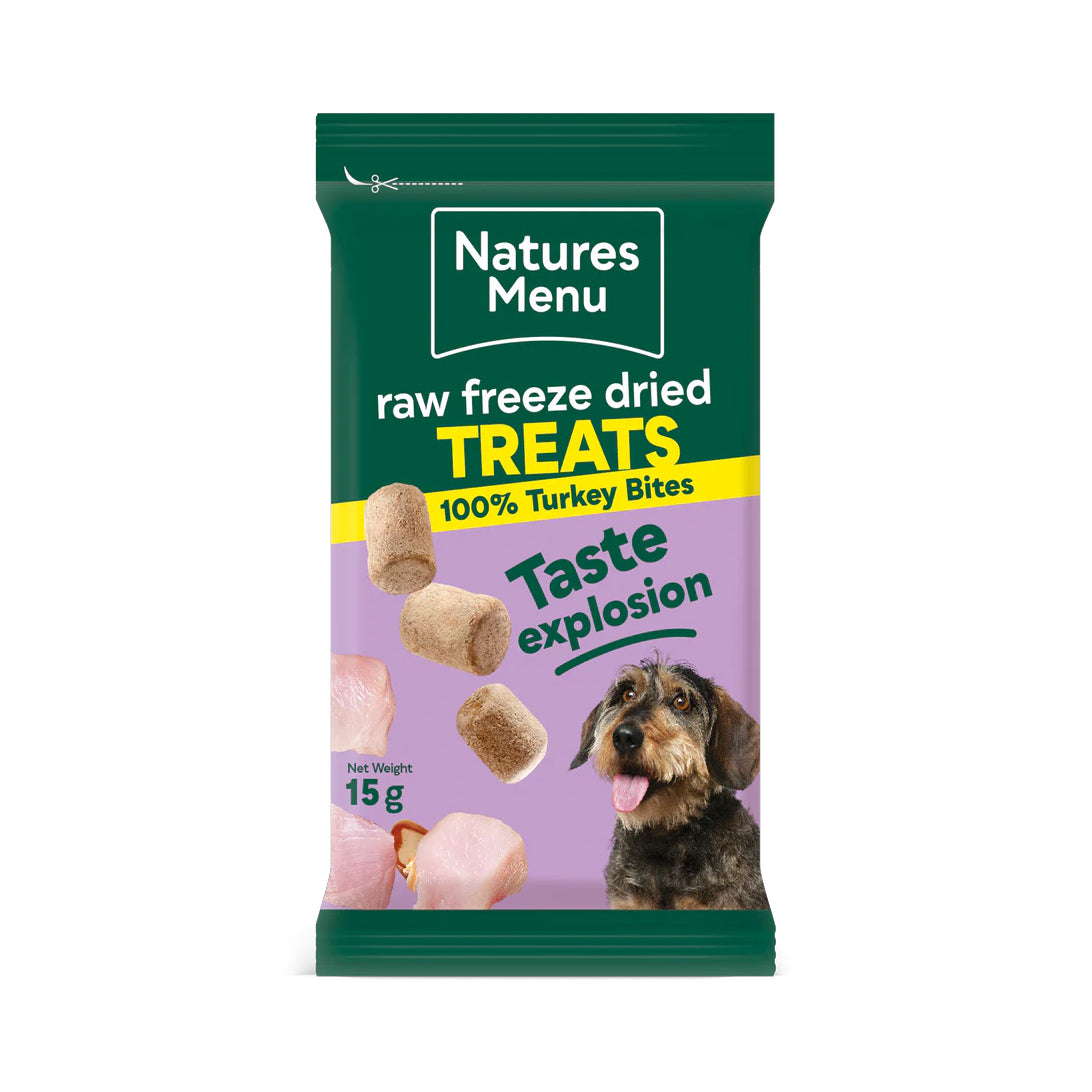 Natures Menu Dog - Freeze Dried Turkey Bites 15g