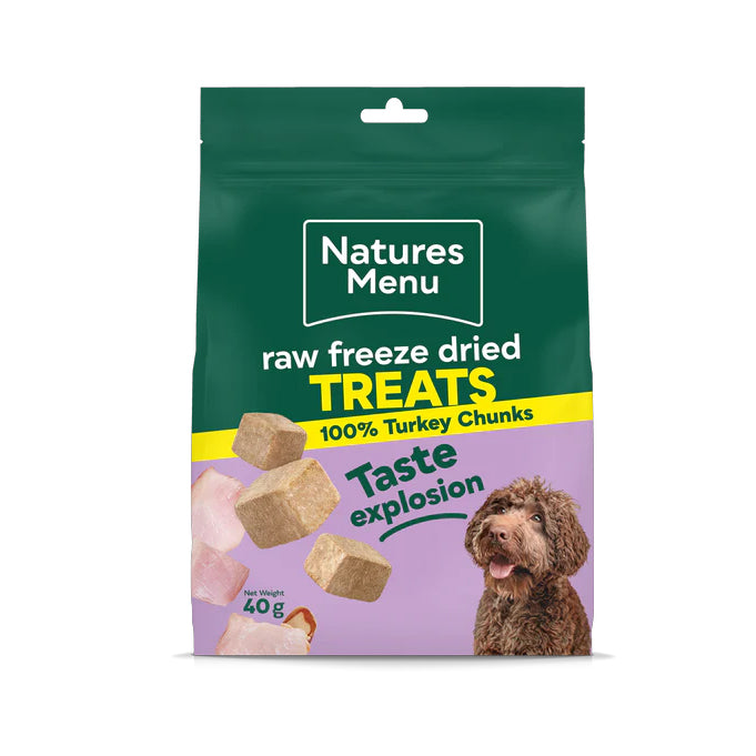 Natures Menu Dog - Freeze Dried Turkey Chunks 40g