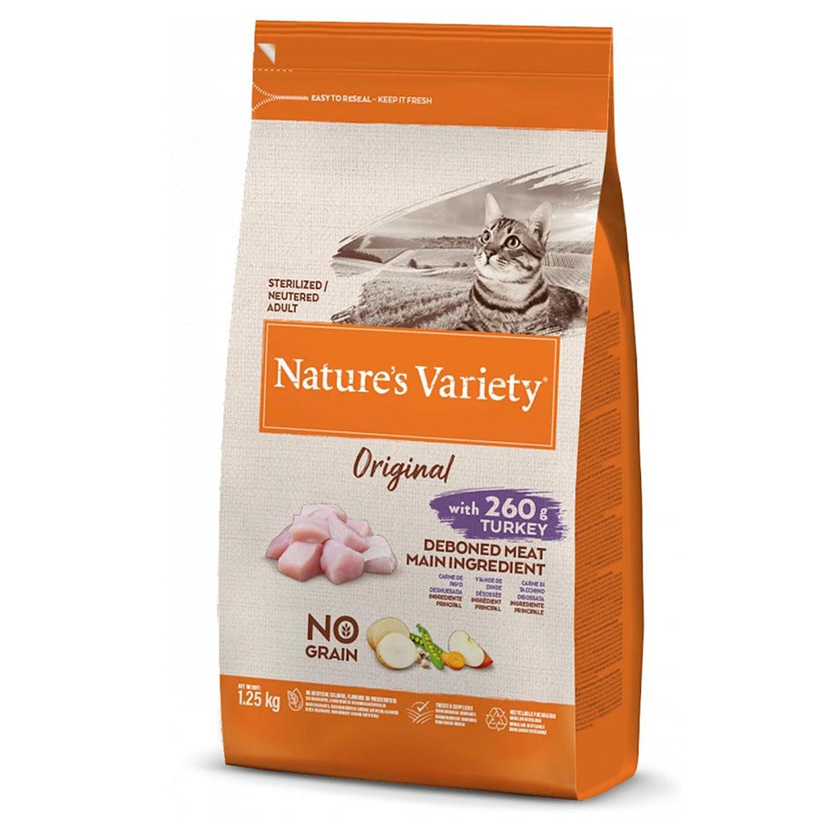 Natures Variety Cat - Original No Grain Sterilised Turkey 1.25kg