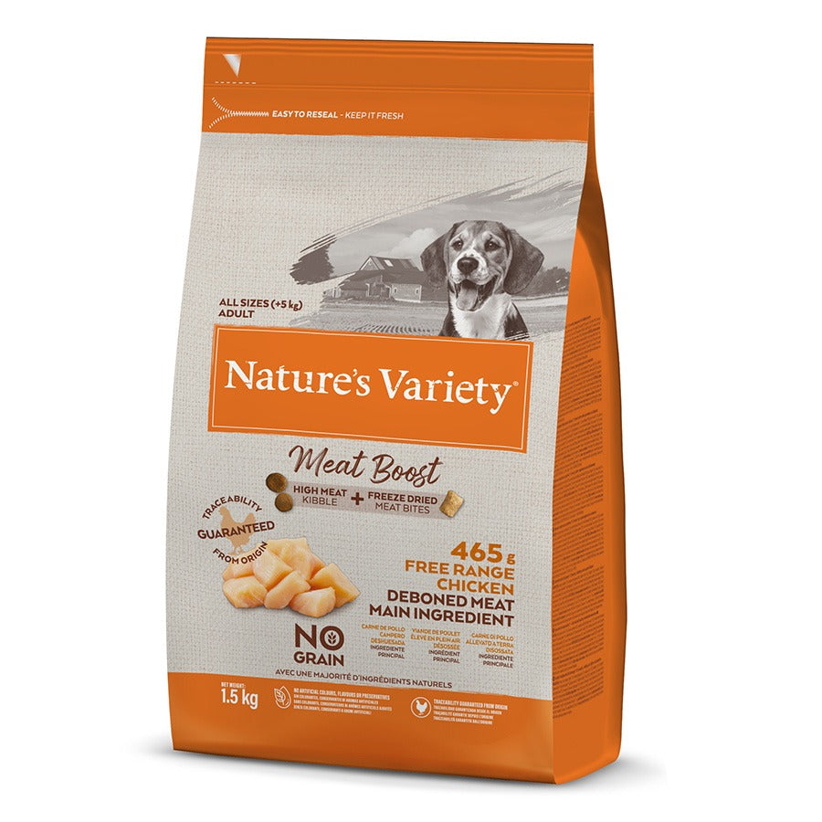 Natures Variety Dog - Meat Boost Free Range Chicken 1.5kg