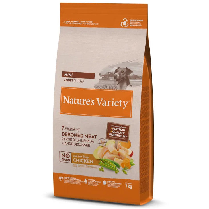 Natures Variety Dog - No Grain Mini Adult Chicken 7kg