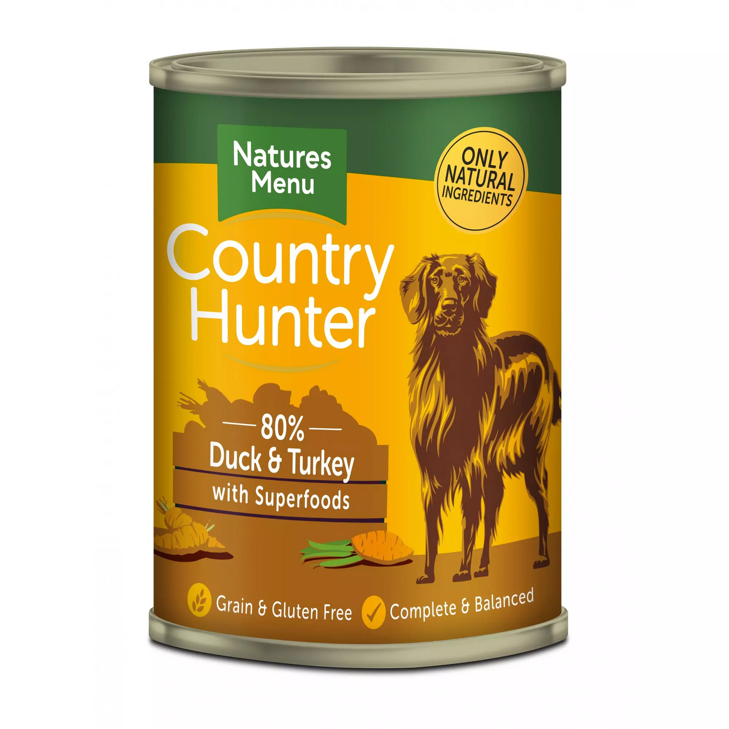 Natures Menu Dog - Country Hunter Can Duck & Turkey 6x400g