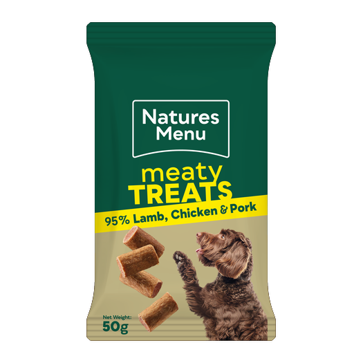 Natures Menu Dog - Meaty Treats Lamb, Chicken & Pork 50g
