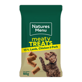 Natures Menu Dog - Meaty Treats Lamb, Chicken & Pork 50g