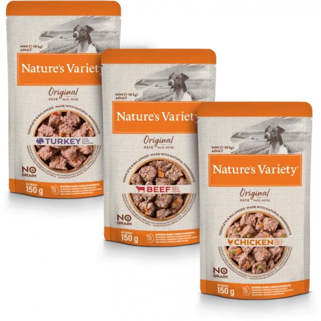 Natures Variety Dog - Original Pate Mini Breed Multipack 8x150g