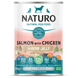 Naturo Dog - Adult Grain & Gluten Free Salmon with Chicken in a Herb Jelly 12x390g