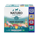 Naturo Dog - Adult Mixed Selection with Rice Variety Pack Trays 12x400g