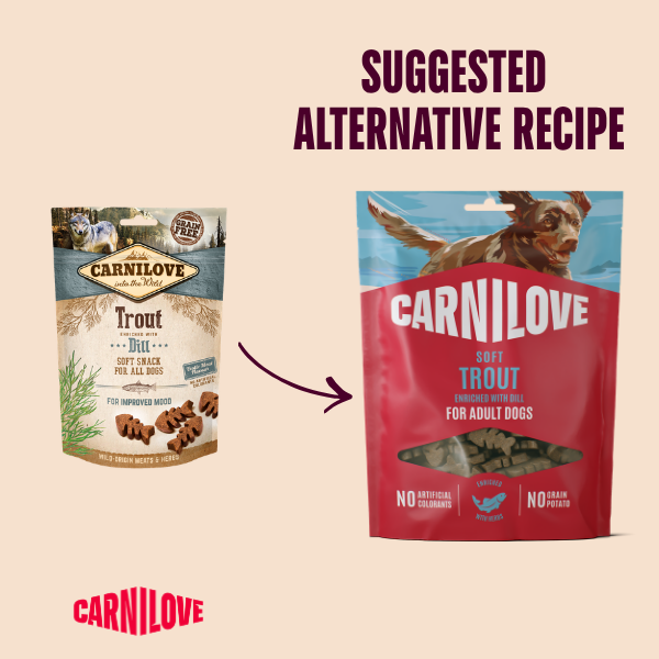 Carnilove Trout Enriched With Dill Soft Dog Treats 200g