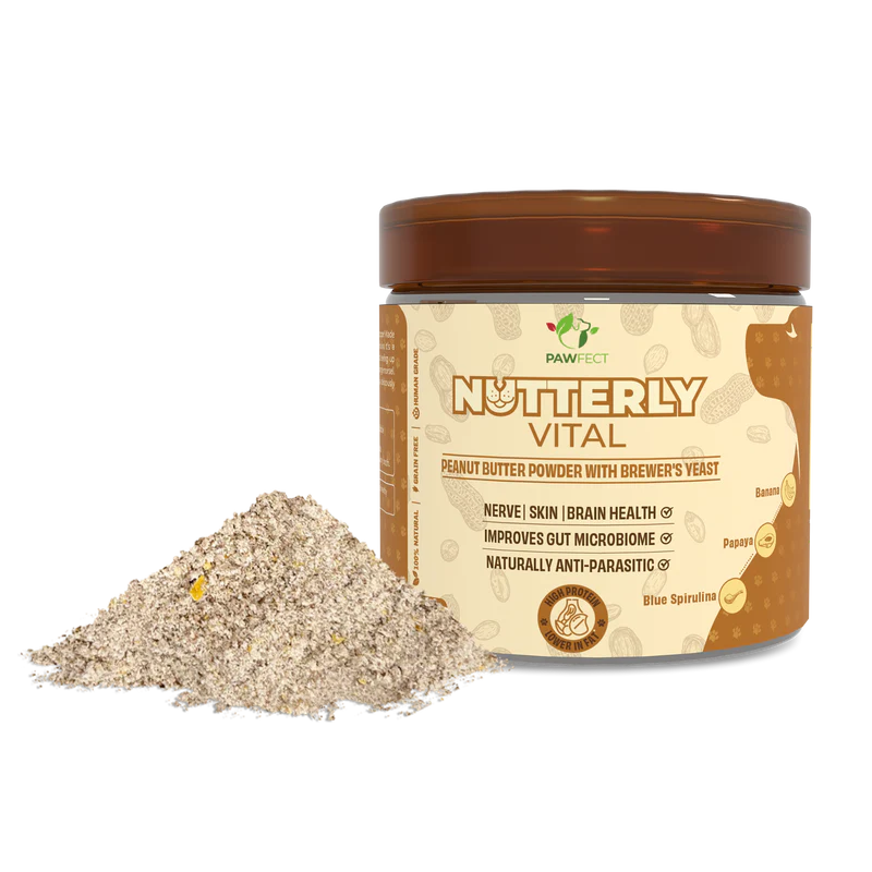 Toppers Powder Pawfect Food Topper Nutterly Vital Peanut Butter Powder 250g – PlusPets