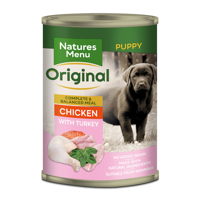 Natures Menu Dog - Original Puppy Cans Junior Chicken & Turkey 12x400g