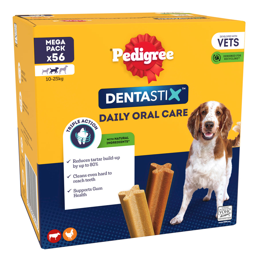 Pedigree Dentastix Medium 56 Pack 10-25kg