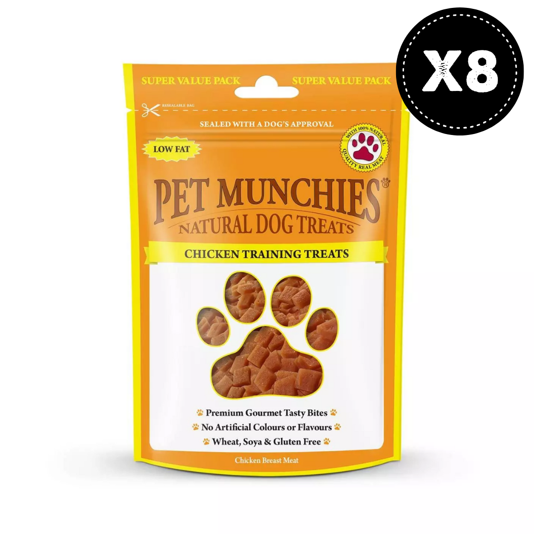 Pet Munchies Chicken Dog Training Treats 8x150g