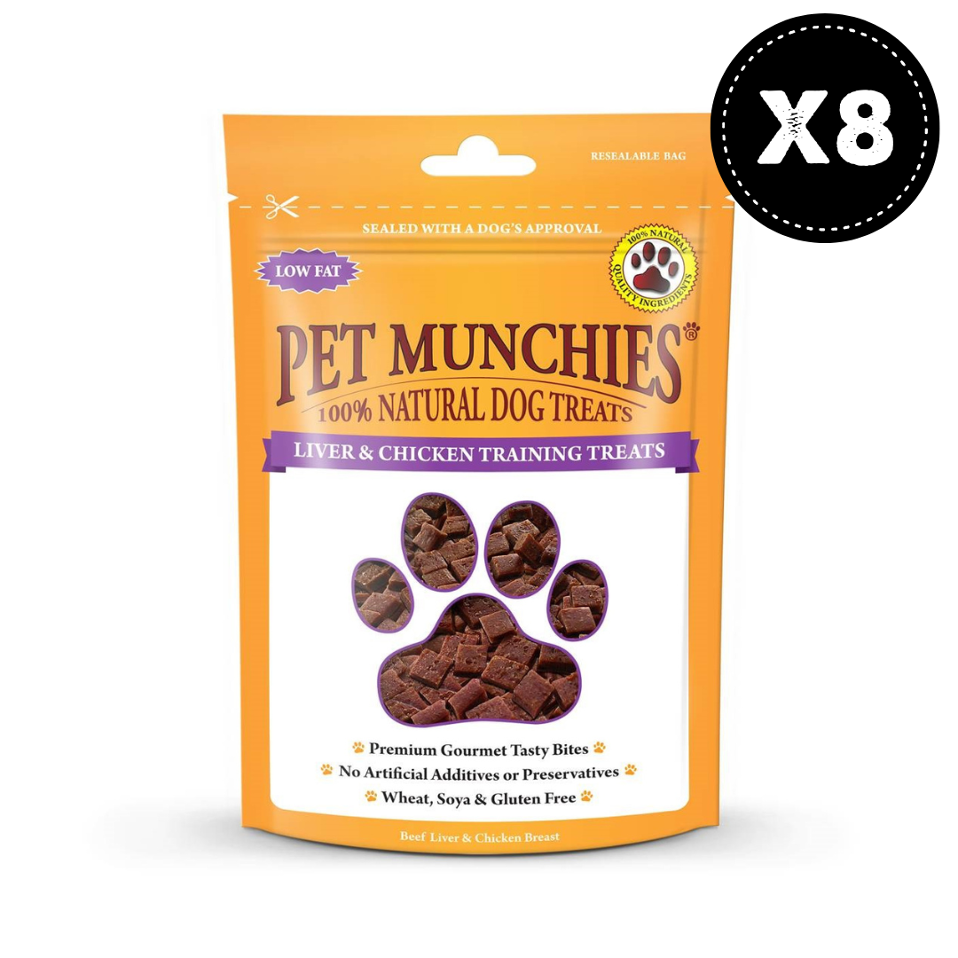 Pet Munchies Liver and Chicken Dog Training Treats 8x50g