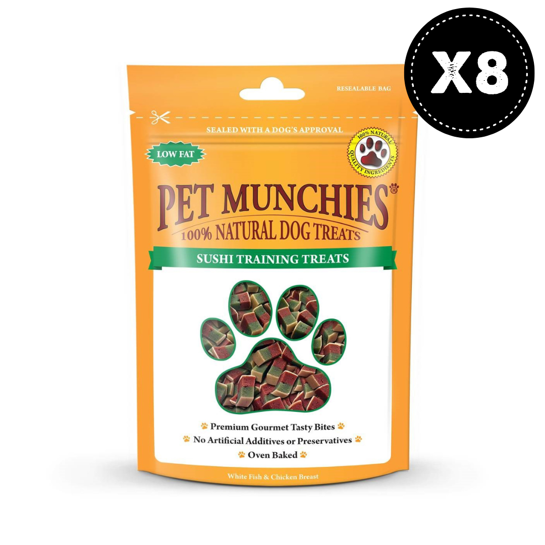 Pet Munchies Sushi Dog Training Treats 8x50g