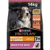Pro Plan Dog - Senior Medium/Large Sensitive Skin Salmon & Rice 14kg
