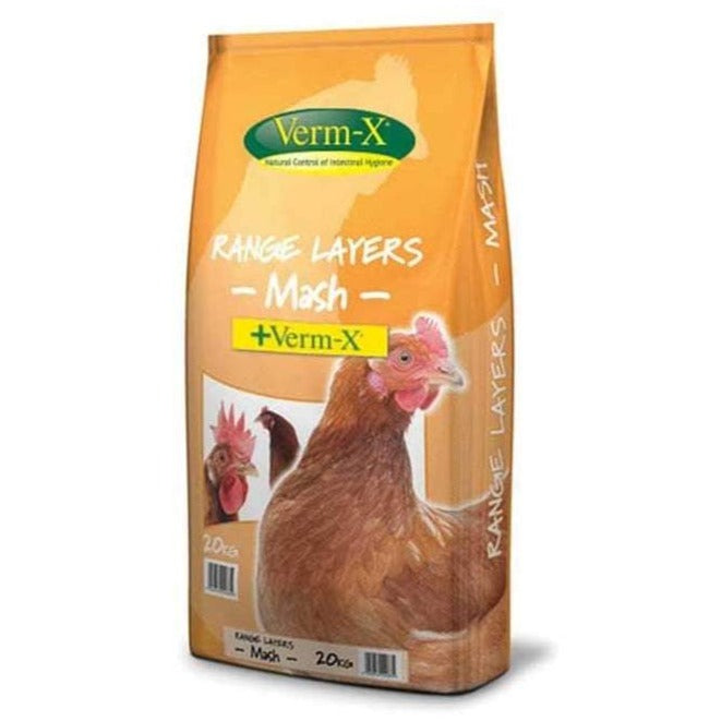 Range Layers Mash With Verm-X 20kg