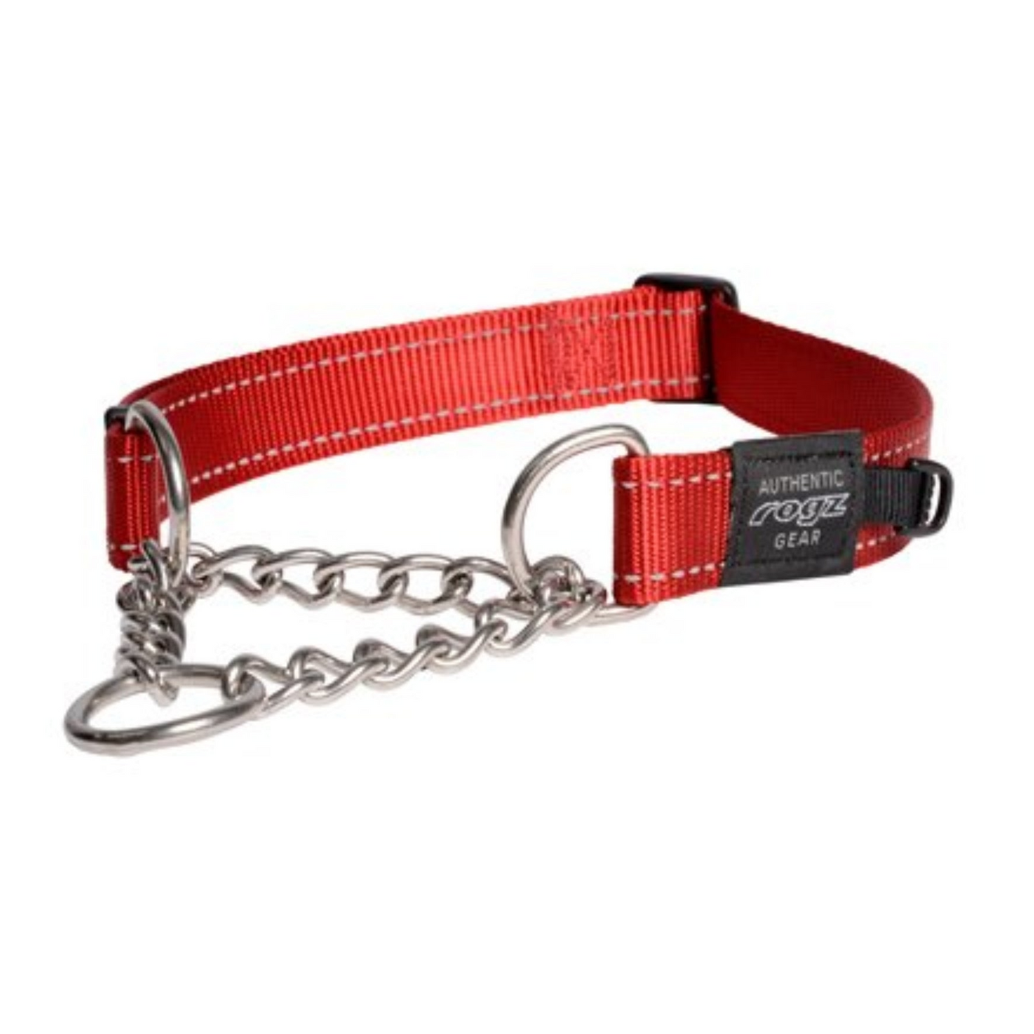 Rogz Control Chain Collar Red Large 37-56cm
