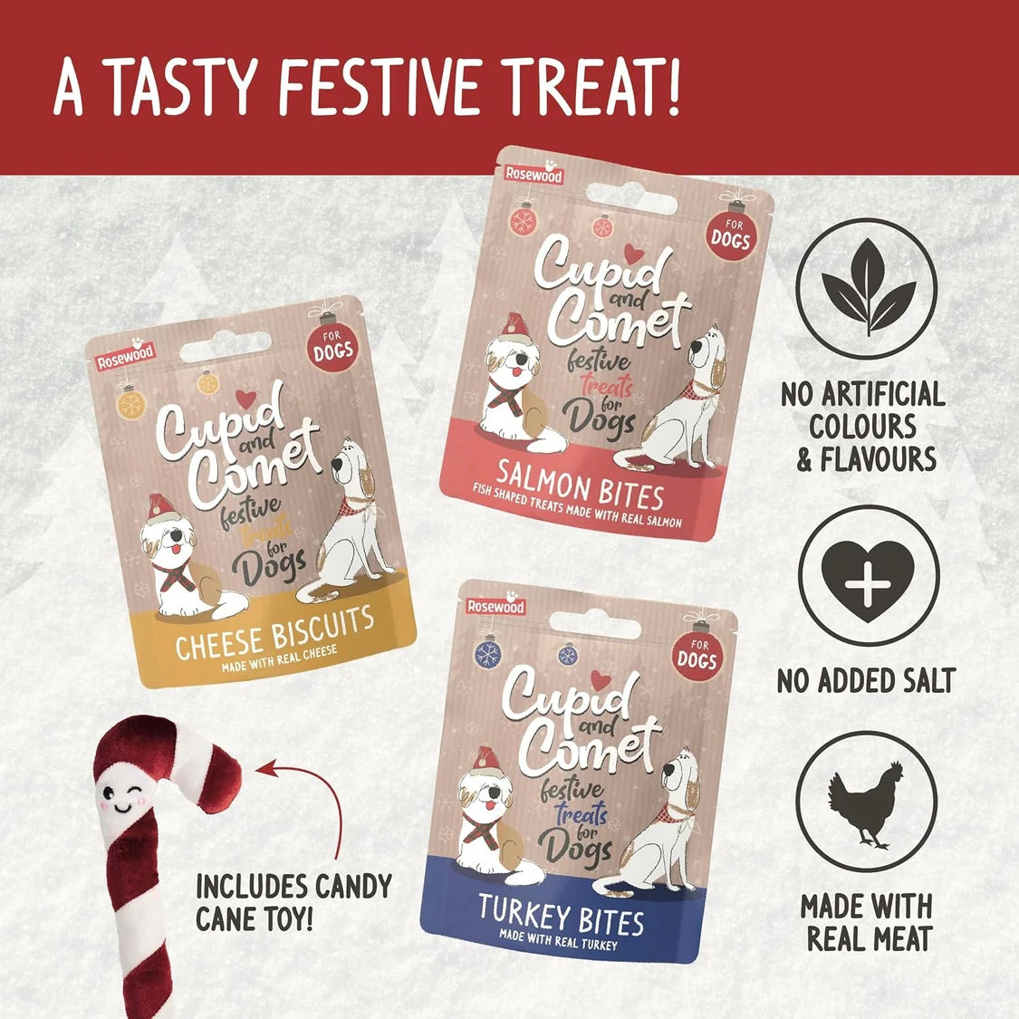 Rosewood Christmas Dinner Dog Stocking
