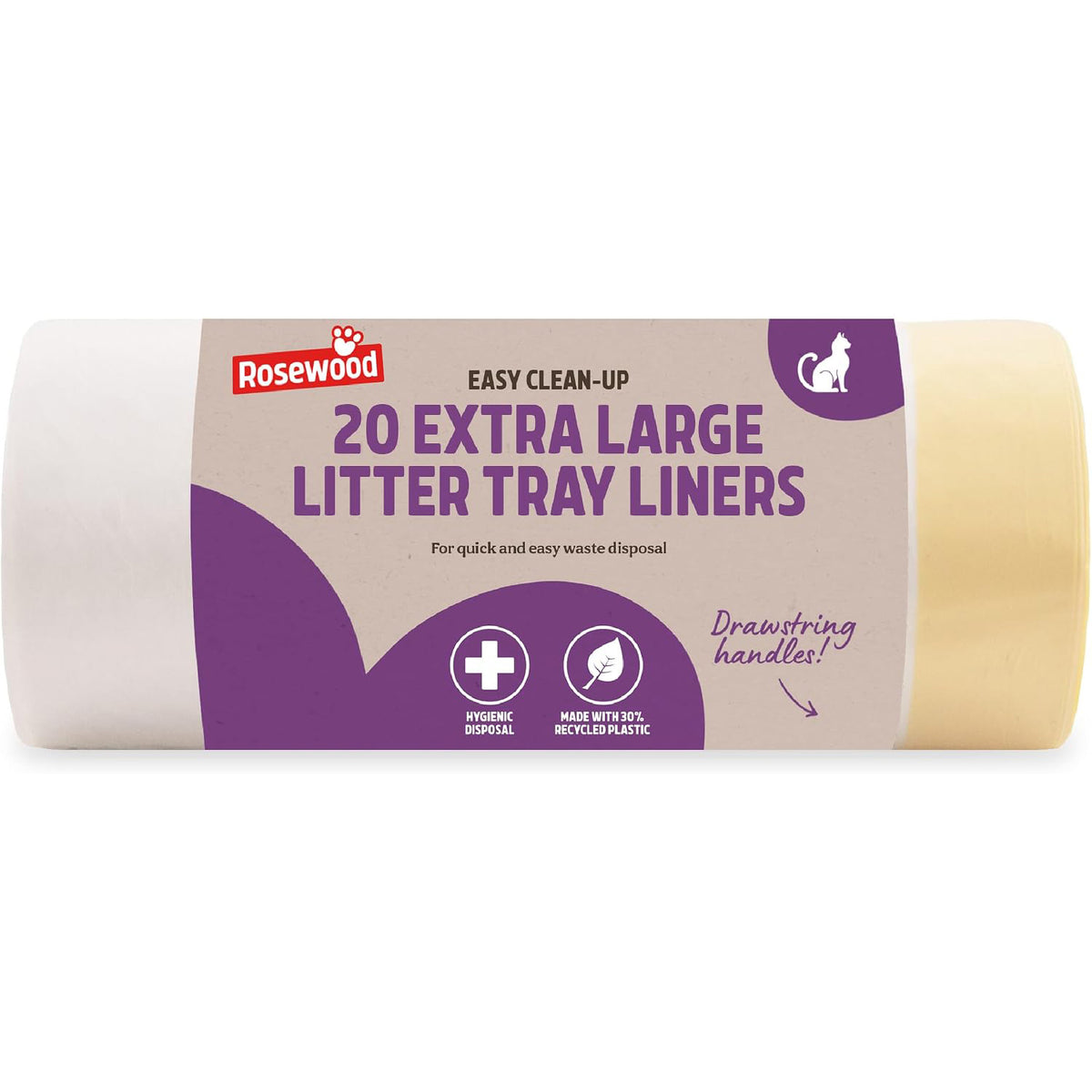 Rosewood Drawstring Litter Liners Extra Large Roll 20 Pack