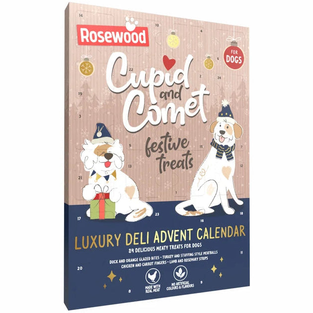 Rosewood Cupid & Comet Luxury Deli Advent Calendar for Dogs 100g