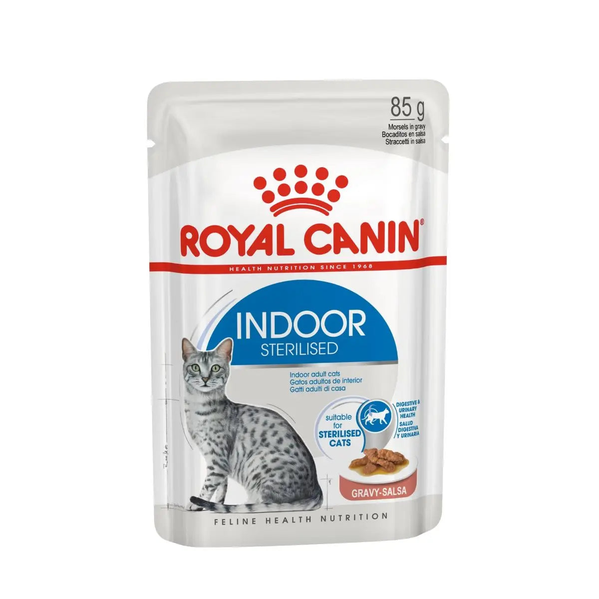 Royal Canin Cat - Pouch Box Indoor Gravy 12x85g