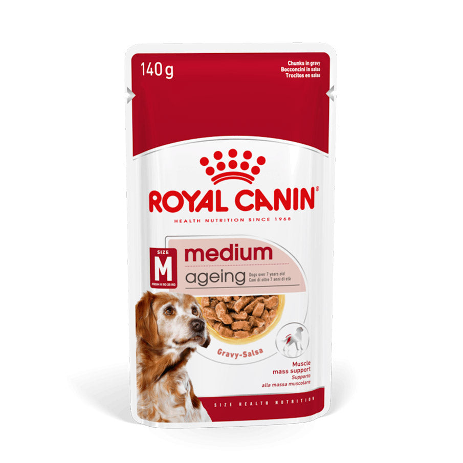 Royal Canin Dog - Pouch Box Medium Ageing 10x140g