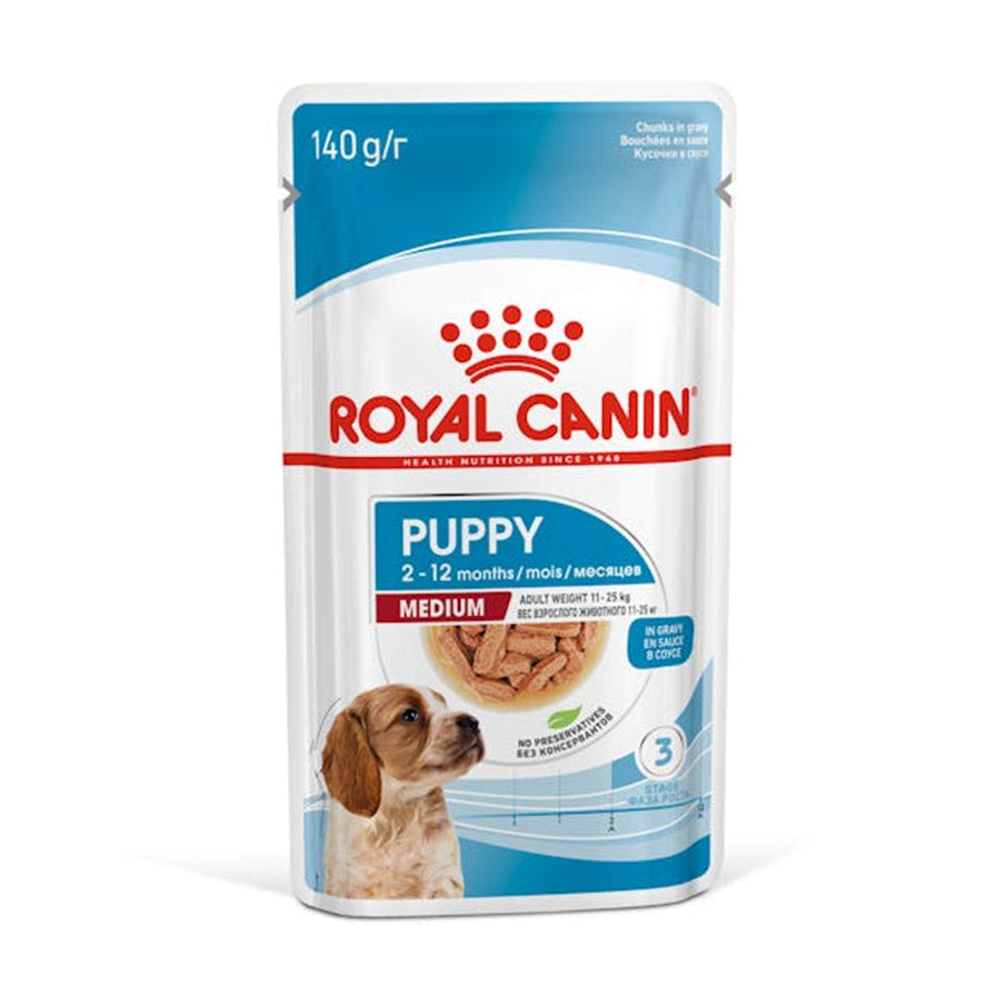 Royal Canin Dog - Pouch Box Medium Puppy 10x140g