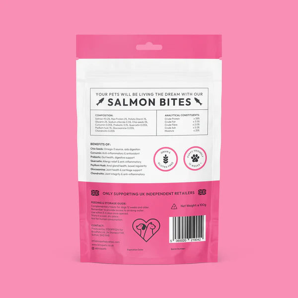 Bros Pets Salmon Bites 100g