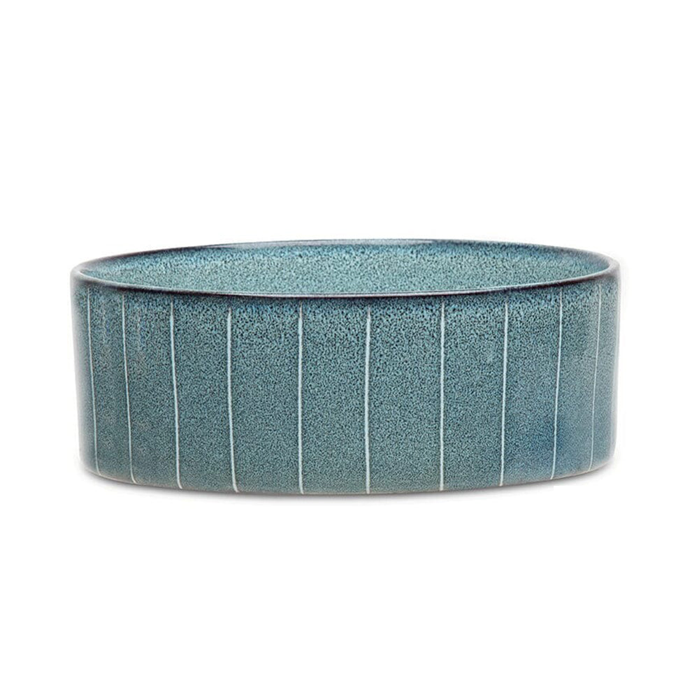 Scruffs Reactive Glaze Food Bowl Pinstripe 19cm
