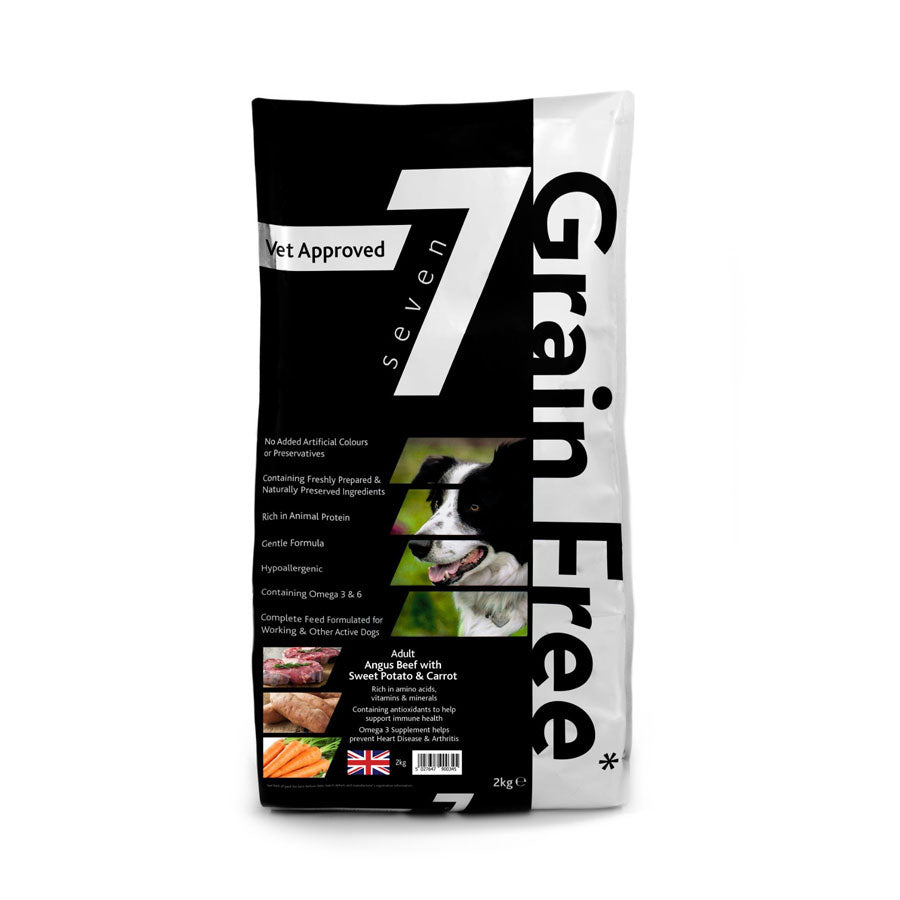 Seven Dog - Adult Angus Beef with Sweet Potato & Carrot Grain Free 2kg