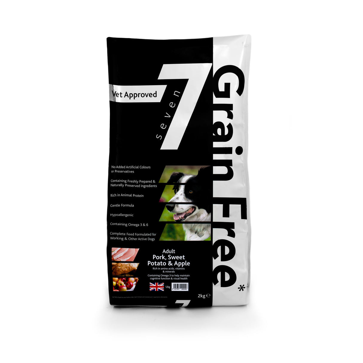 Seven Dog - Adult Pork with Sweet Potato & Apple Grain Free 2kg