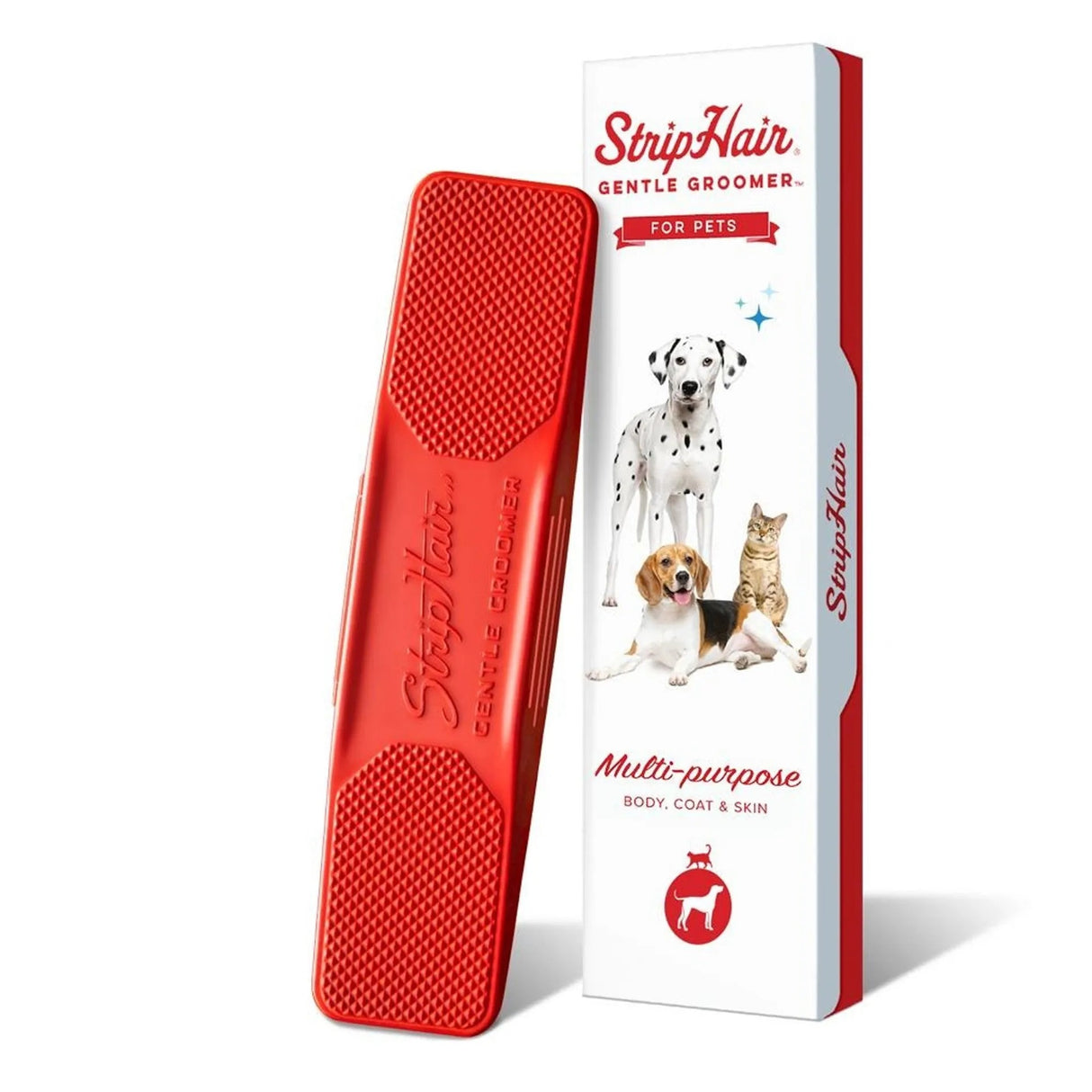 Strip Hair Gentle Groomer Dog & Cat Red