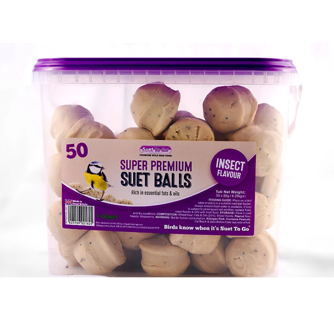 Suet To Go Super Premium Insect Fat Balls 50 Pk