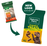 Natures Menu Dog - Meaty Treats Chicken & Pork 50g