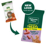 Natures Menu Cat - Meaty Treats Turkey 50g