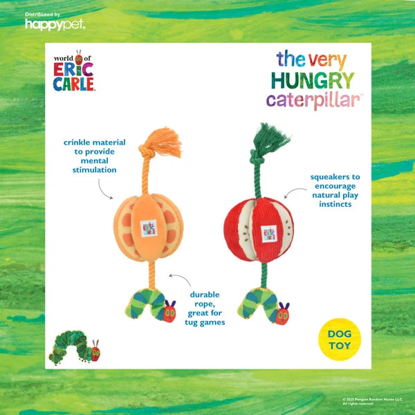 Eric Carle Very Hungry Caterpillar Orange Rope Tug