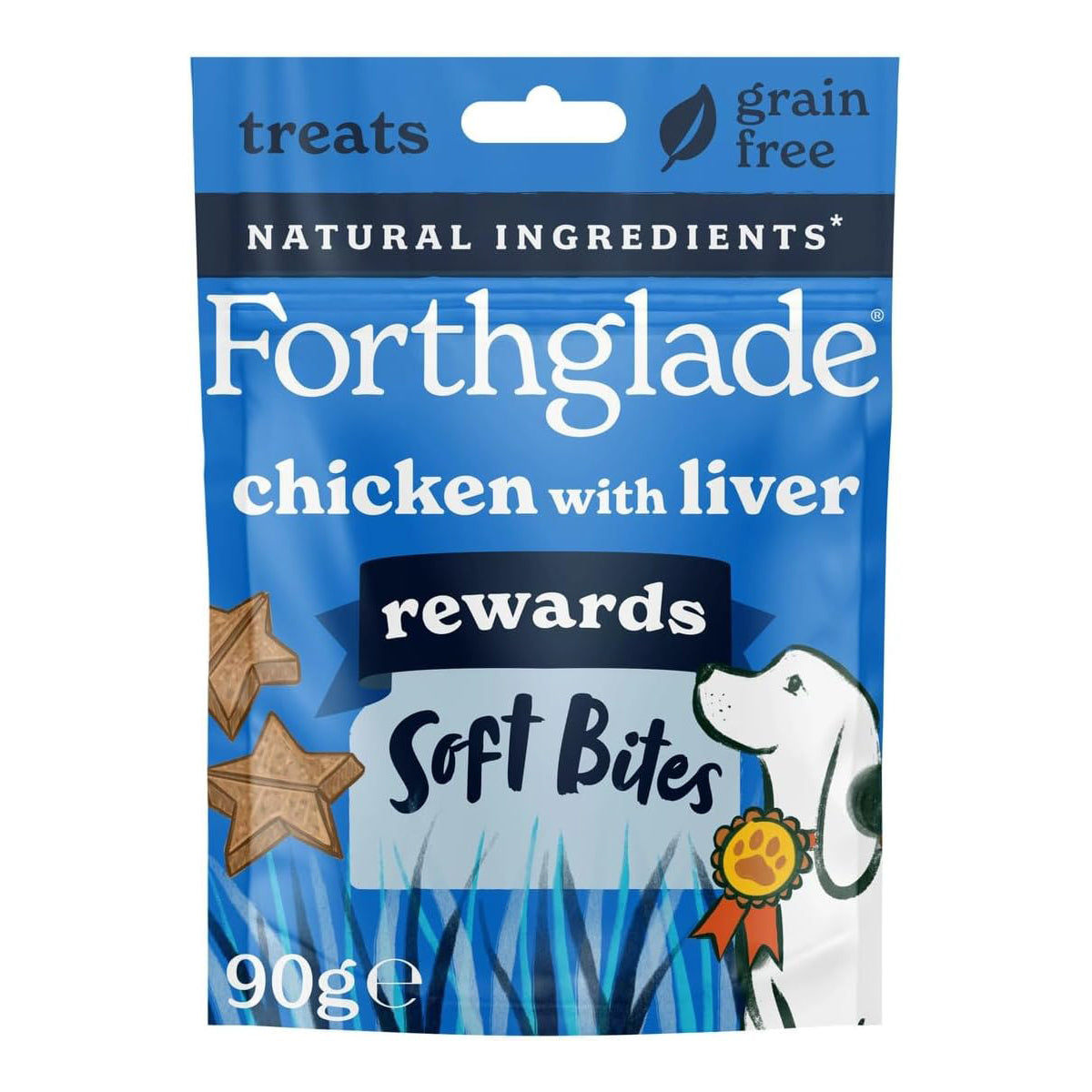 Forthglade Rewards Training Multi-Functional Soft Bites Treats With Chicken & Liver 90g