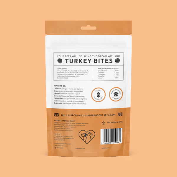 Bros Pets Turkey Bites 100g
