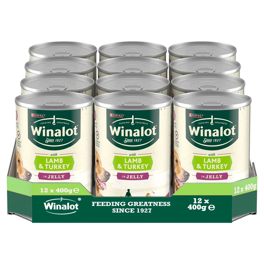 Winalot Tins Lamb & Turkey In Jelly 12x400g