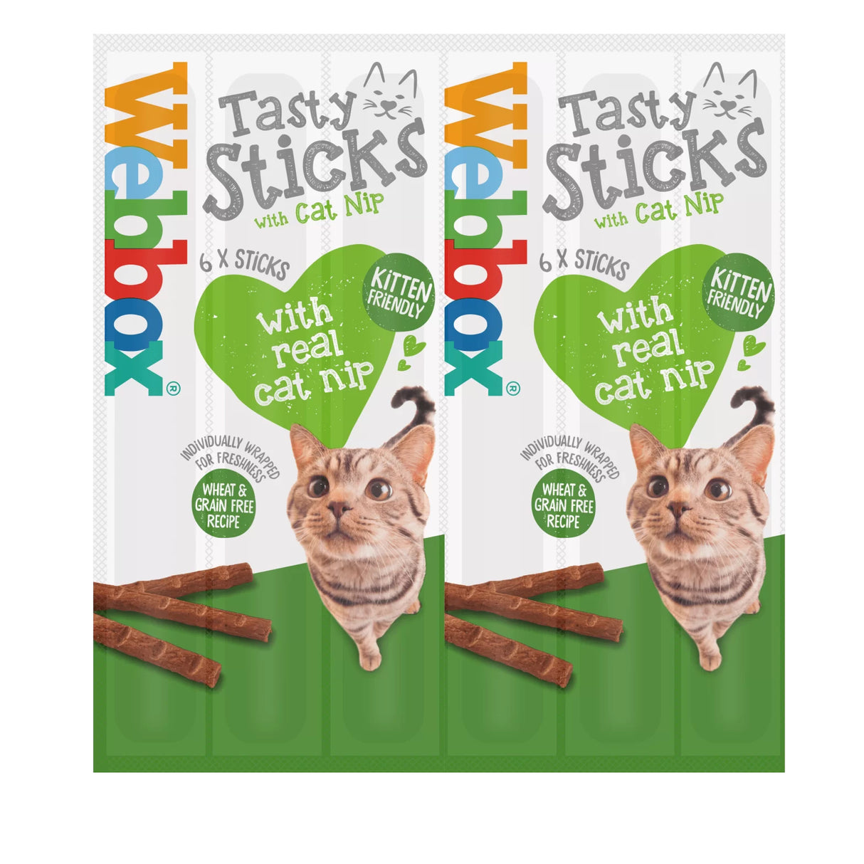 Webbox Tasty Sticks with Catnip Cat Treats 30g