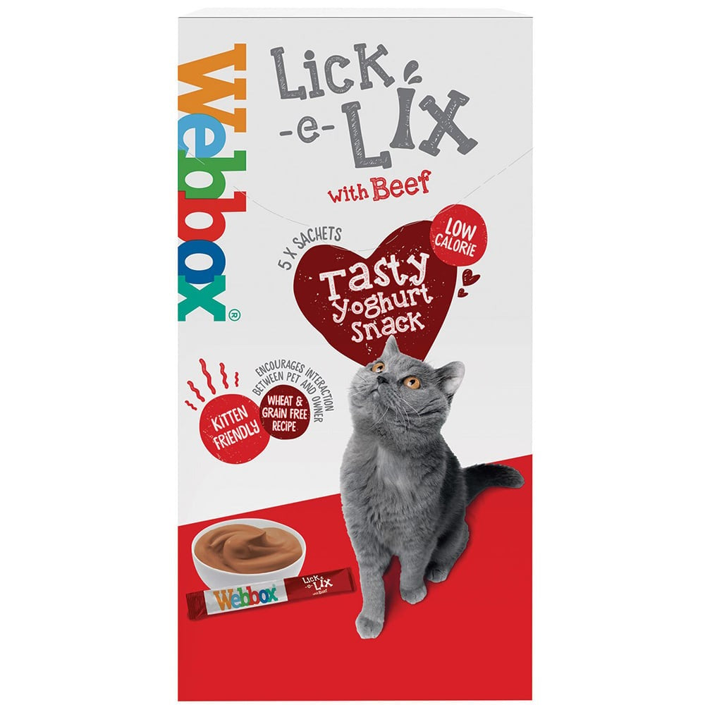 Webbox Lick-e-Lix with Beef Cat Treats 5x15g