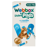 Webbox Lick-e-Puds Vanilla Cat Treats 5pk (75g)